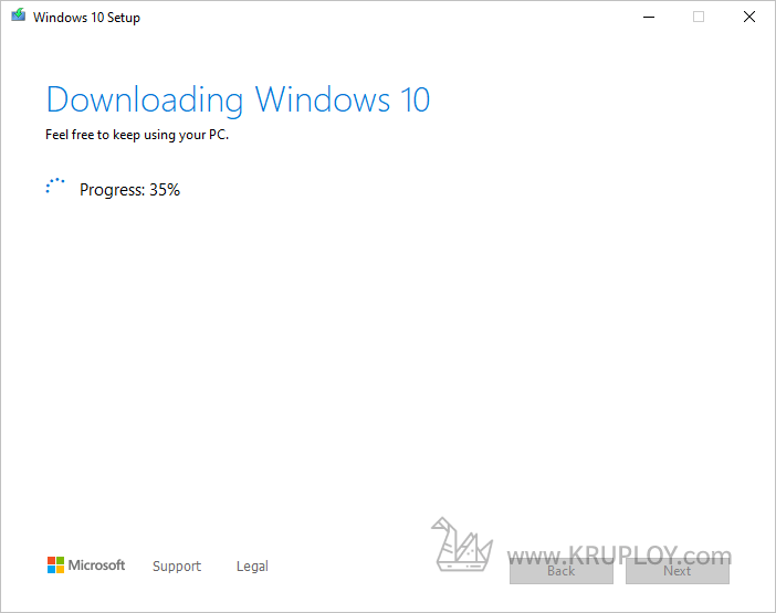 เริ่มต้น Download Windows 10 ISO