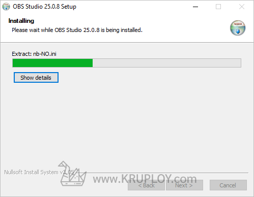 เข้าสู่การติดตั้งโปรแกรม OBS Studio