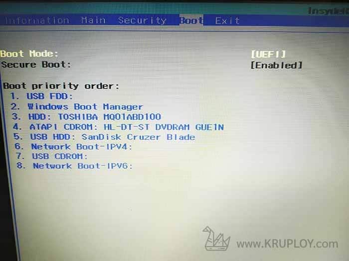 Secure Boot Enabled