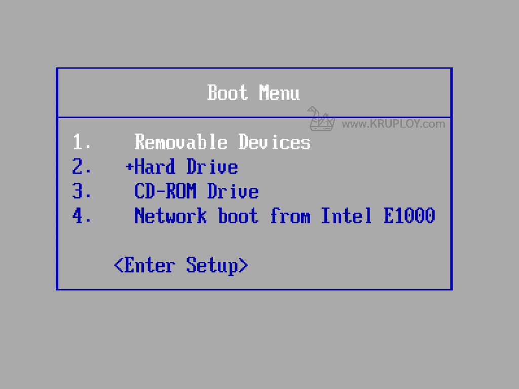 Boot Menu Key