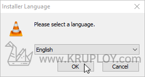เลือกภาษาในการติดตั้ง