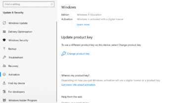 วิธี Activate Windows 11 ด้วย Product Key